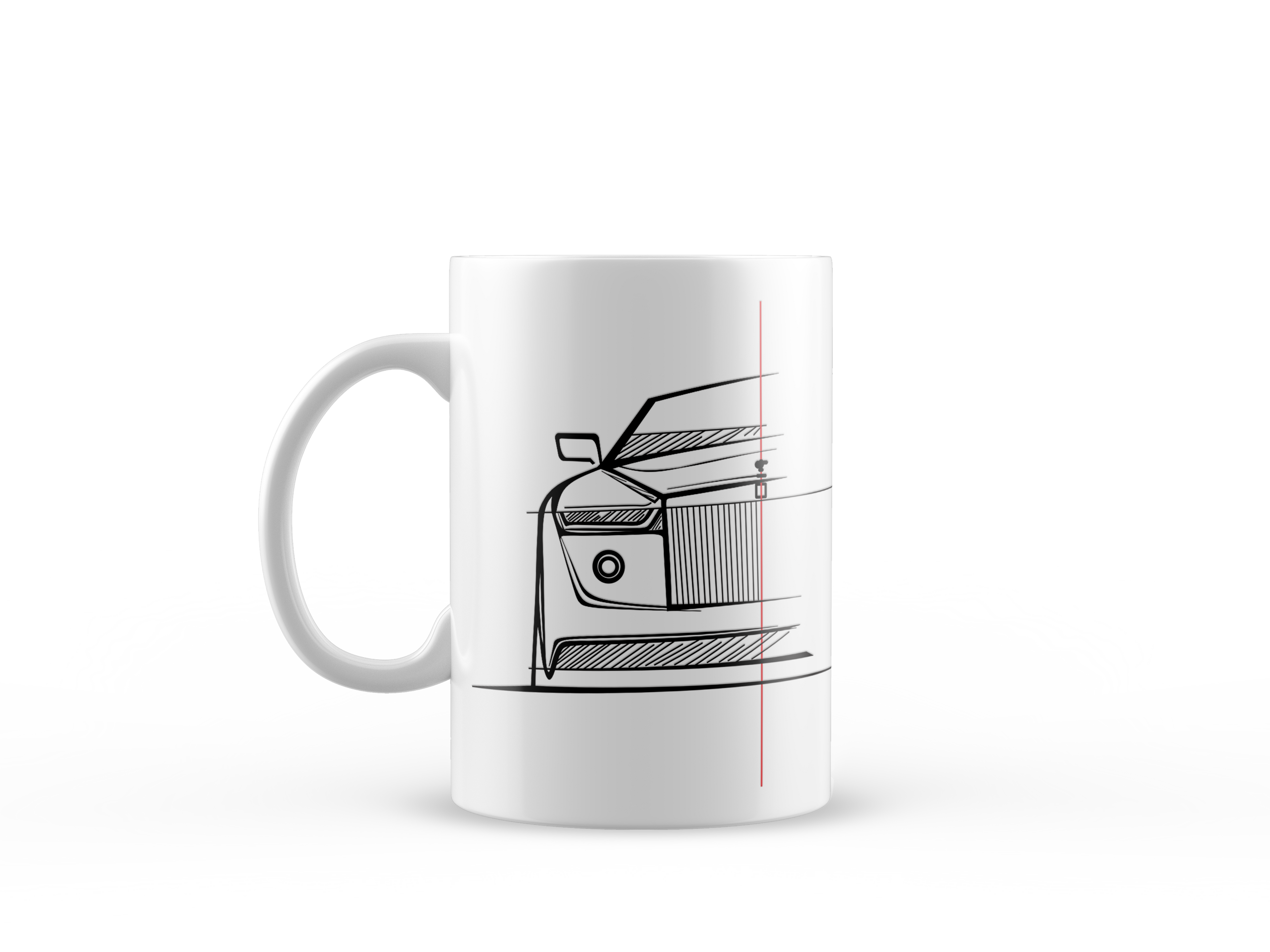 CANECA DE PORCELANA 325ML - @USEGARAGEMINFINITA - SKETCH CAR - ROLLS-ROYCE