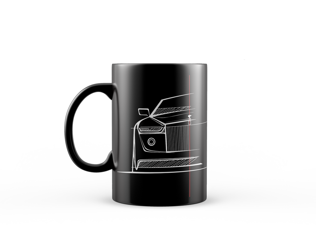 CANECA DE PORCELANA 325ML - @USEGARAGEMINFINITA - SKETCH CAR - ROLLS-ROYCE
