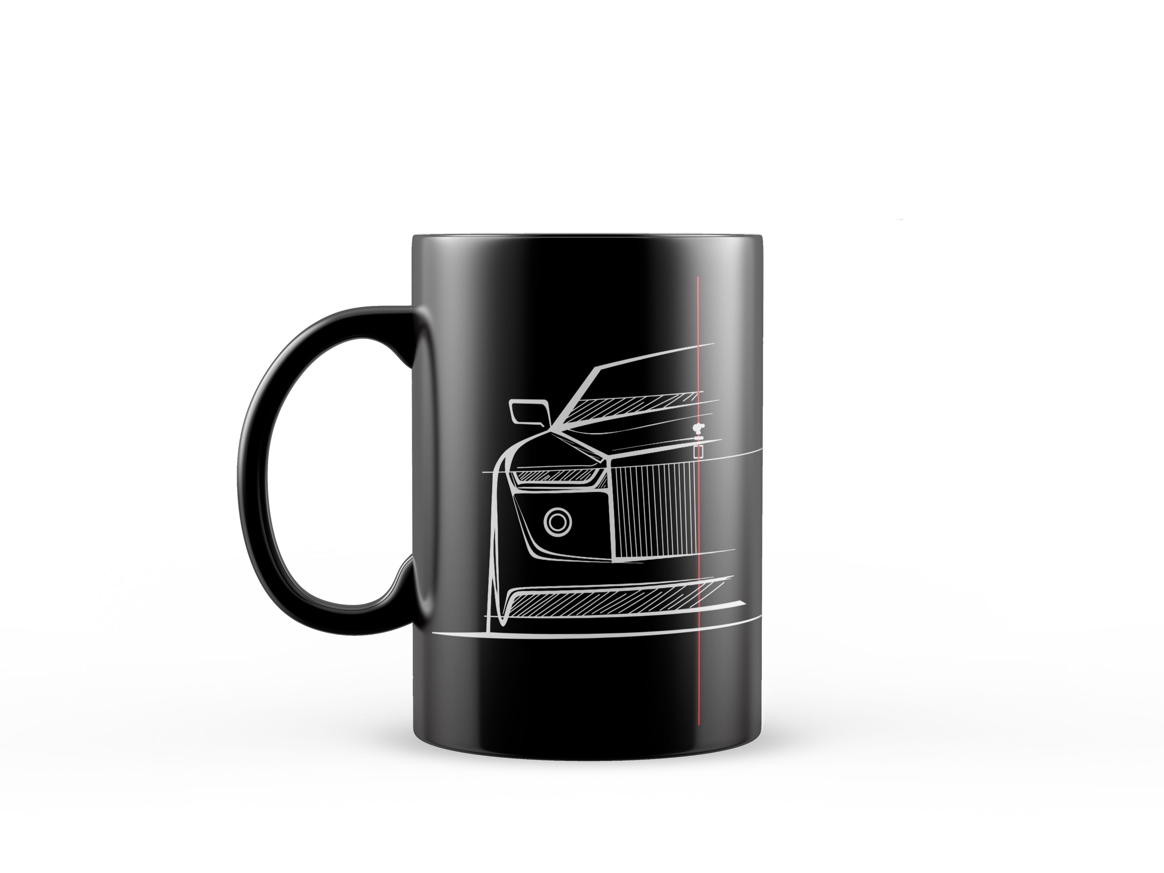 CANECA DE PORCELANA 325ML - @USEGARAGEMINFINITA - SKETCH CAR - ROLLS-ROYCE